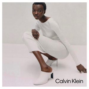 Anyiang modeling in the Calvin Klein campaign