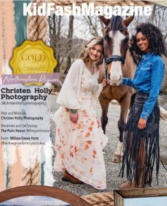 cover of KidFashMagazine featuring AnnaMarie