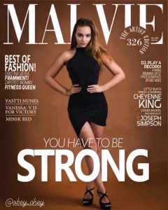 cover of MALVIE mag featuring Cheyenne