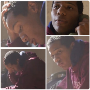 collage of Hassan in different poses and close-ups from the music video