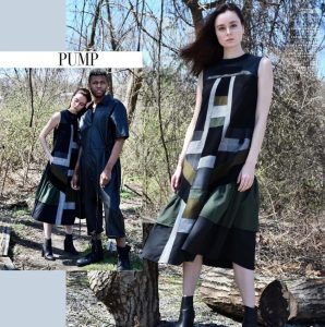 Natalie modeling as she appears in the PUMP Magazine editorial 