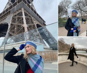 collage of Alexa posing on the streets of Paris