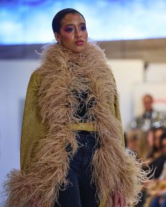 Khadija walking on the runway