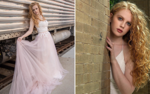 body shot and head shot of Kaitlyn modeling at Shutter Fest