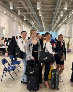 Barbizon Red Bank models backstage at the fashion show event
