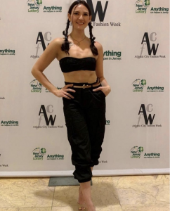 Nadine posing at Atlantic City Fashion Week