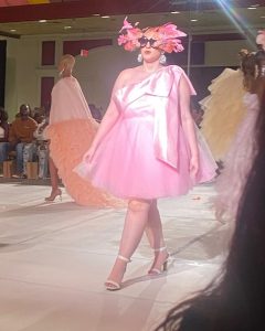 Madison walking on the runway at ACFW