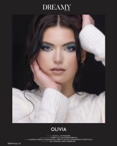 Tear of Olivia's editorial in Dreamy Elite Magazine