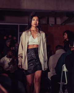 Allanna walking in the Models of Texas fashion show