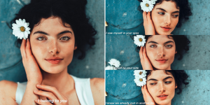 collage of Mackenzie from her shoot with Phraa