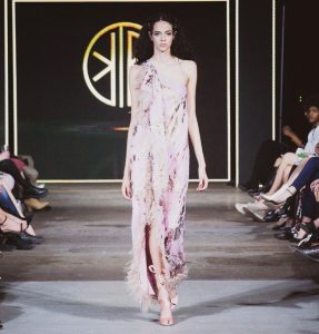 Olivia on the runway
