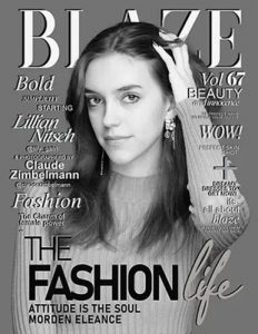 Lillian as she appears on the cover of Blaze Magazine