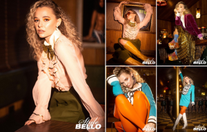 collage of Madison Iseman modeling as she appears in the BELLO STYLE editorial