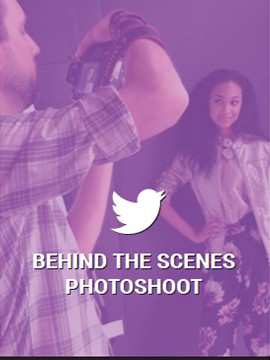 BEHIND THE SCENES PHOTOSHOOT - TWITTER