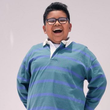 Gael Rodriguez modeling for the Gap Kids campaign